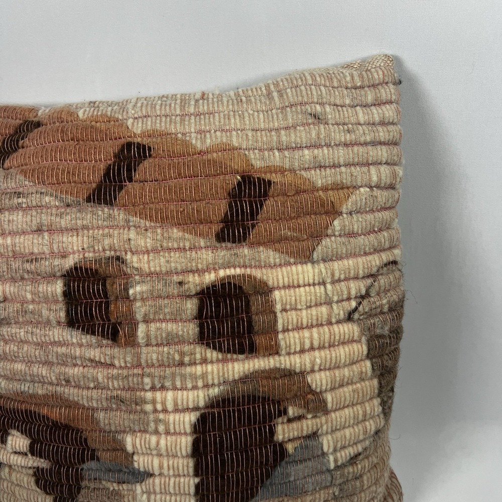 Vintage Raquel's Collection 100%‎ Wool Hand Woven Pillow 14X14 Peruvian Folk Art - Picture 3 of 7